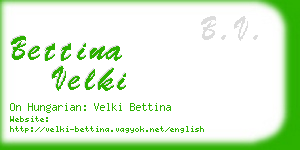 bettina velki business card